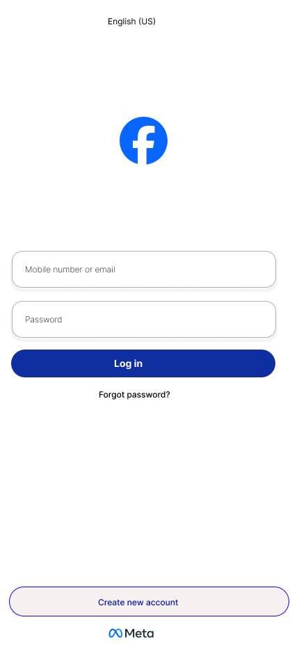 Create best Facebook login page using Figma in 2024